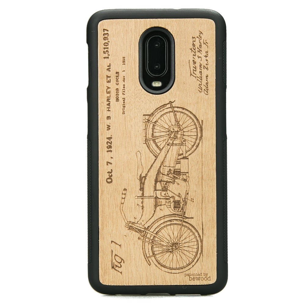 One Plus 6T Harley Patent Anigre Wood Case Anigre Wood Case