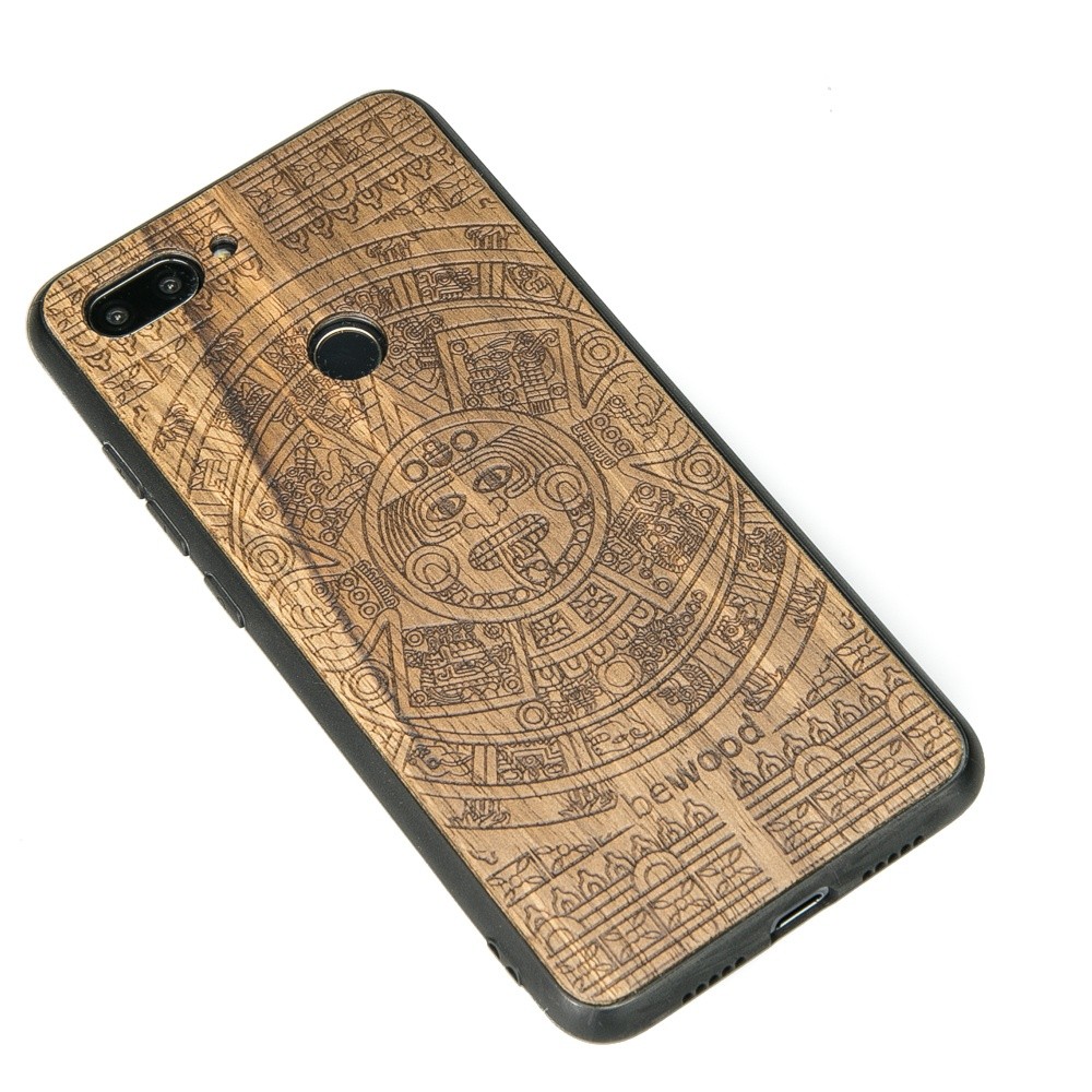 Xiaomi Mi 8 Lite Aztec Calendar Limba Wood Case