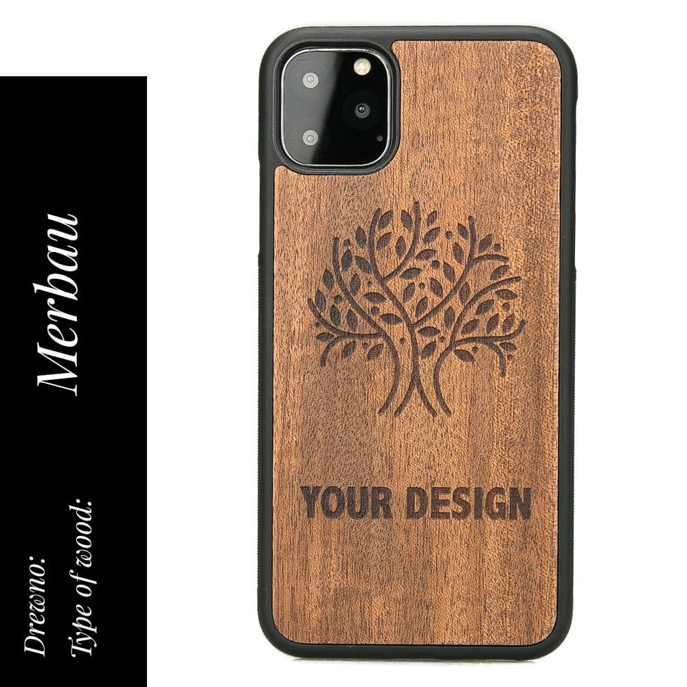 Personalized Wooden Case - Own Engraving - Design