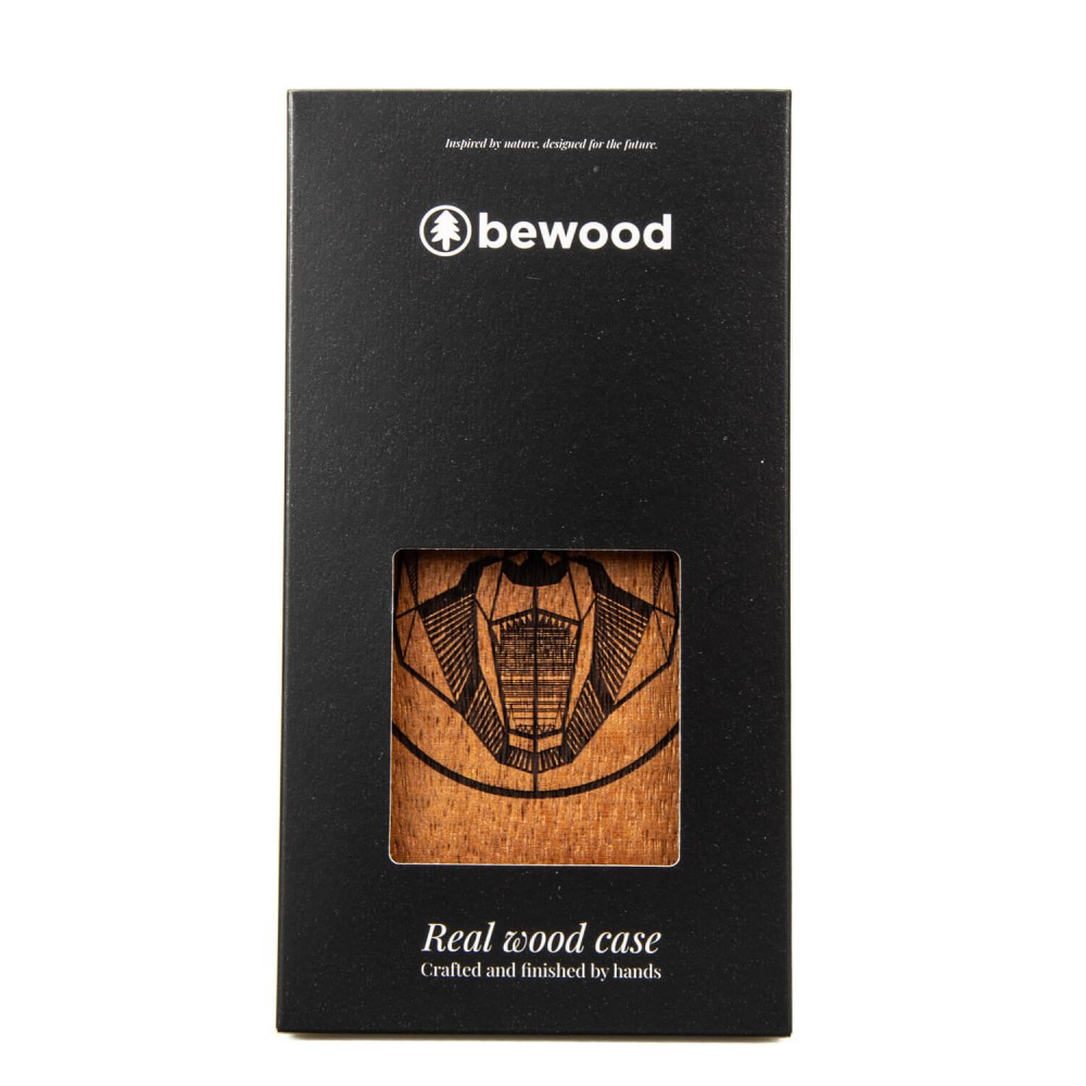 Drewniane Etui Bewood iPhone 14 NIEDŹWIEDŹ MERBAU