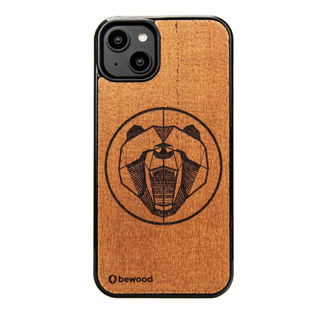 Apple iPhone 14 Plus Bear Merbau Bewood Wood Case
