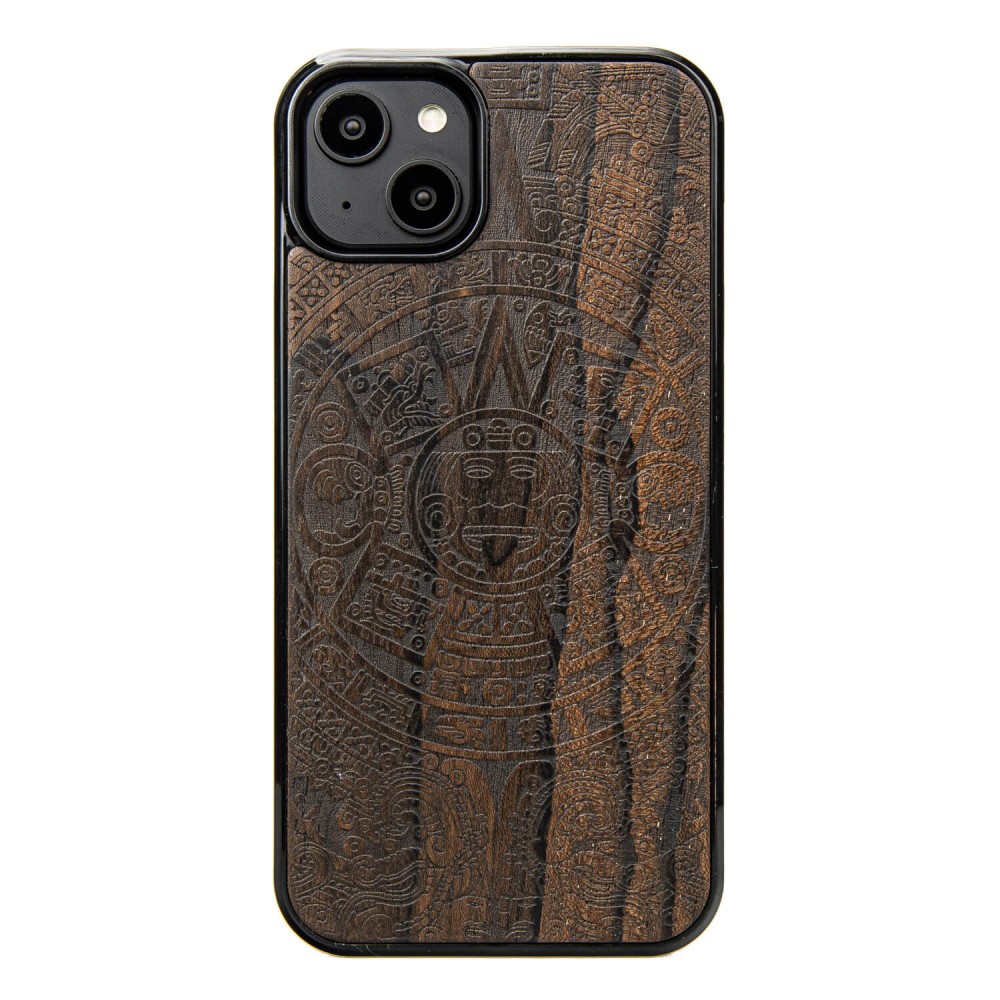 Apple iPhone 14 Plus Aztec Calendar Ziricote Bewood Wood Case