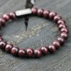 Wooden Beaded Bracelet - Cherry
