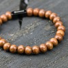 Wooden Beaded Bracelet - Brown