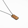 Personalized dog tag Bewood - Your Inscription - Black