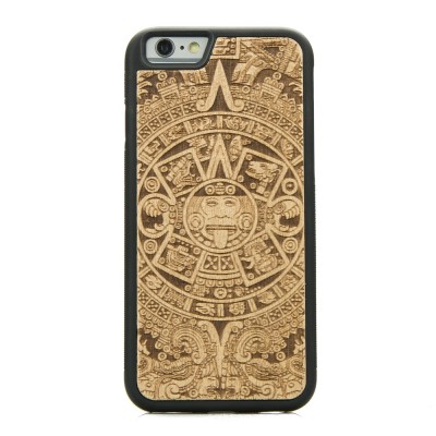 Apple iPhone 6 Plus / 6s Plus  Aztec Calendar Anigre Wood Case