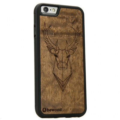 Apple iPhone 6 Plus / 6s Plus  Deer Imbuia Wood Case
