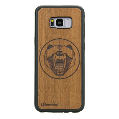 Samsung Galaxy S8+ Bear Merbau Wood Case