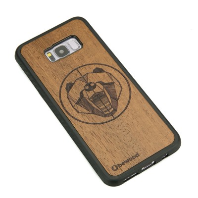 Samsung Galaxy S8+ Bear Merbau Wood Case