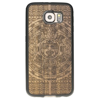 Samsung Galaxy S6 Aztec Calendar Frake Wood Case