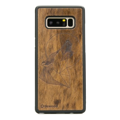 Samsung Galaxy Note 8 Wolf Imbuia Wood Case
