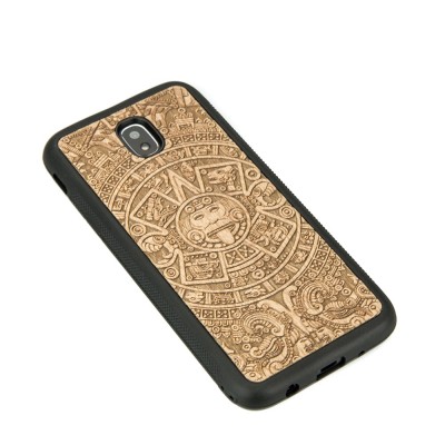 Samsung Galaxy J5 2017 Aztec Calendar Anigre Wood Case
