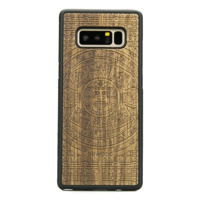 Samsung Galaxy Note 8 Aztec Calendar Frake Wood Case