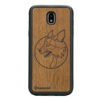 Samsung Galaxy J7 2017 Fox Merbau Wood Case