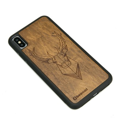 Apple iPhone XS MAX Deer Imbuia Wood Case