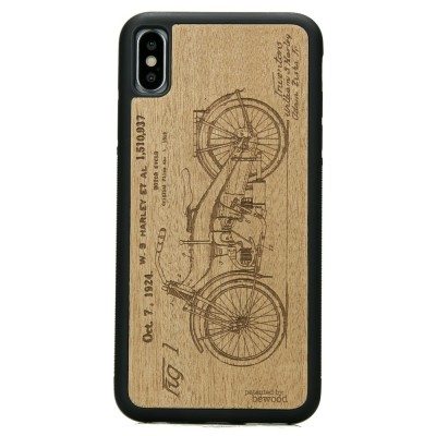 Apple iPhone XS MAX Harley Patent Anigre Wood Case