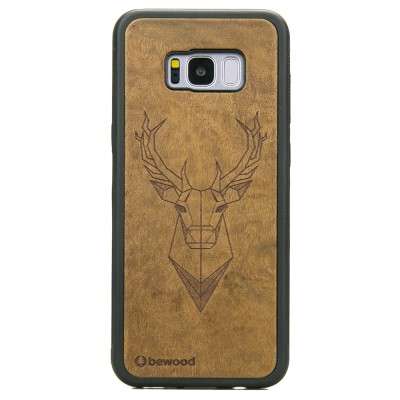Samsung Galaxy S8+ Deer Imbuia Wood Case