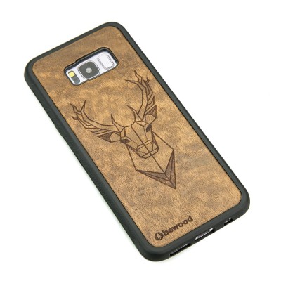 Samsung Galaxy S8+ Deer Imbuia Wood Case