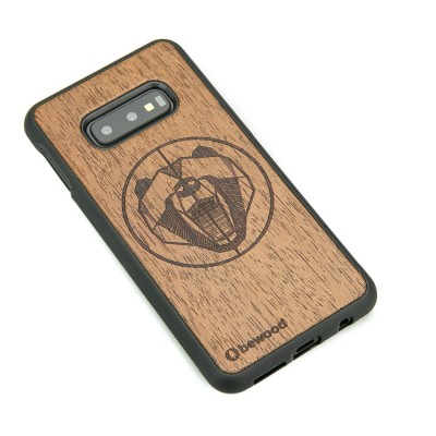 Samsung Galaxy S10e Bear Merbau Wood Case