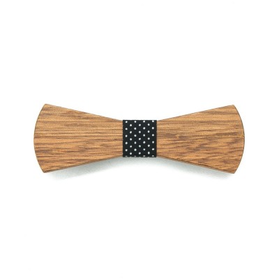 Wooden bow tie OXFORD Zebrano