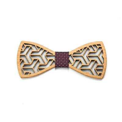 Wooden bow tie CAMBRIDGE Maple