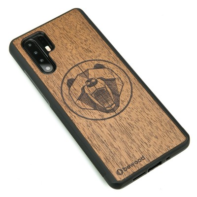 Huawei P30 Pro Bear Merbau Wood Case