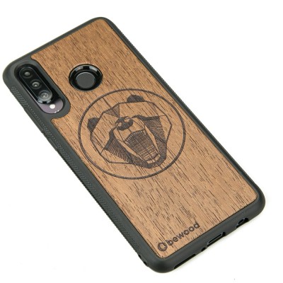Huawei P30 Lite Bear Merbau Wood Case