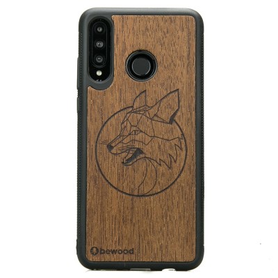 Huawei P30 Lite Fox Merbau Wood Case