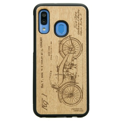 Samsung Galaxy A40 Harley Patent Anigre Wood Case