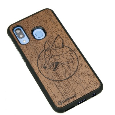 Samsung Galaxy A40 Fox Merbau Wood Case