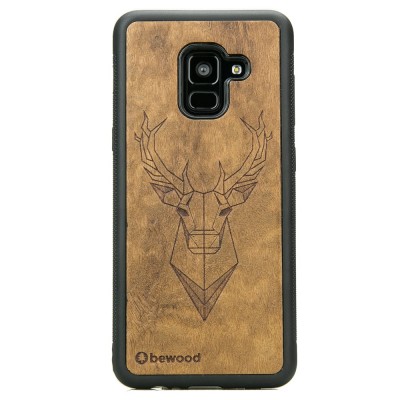 Samsung Galaxy A8 2018 Deer Imbuia Wood Case