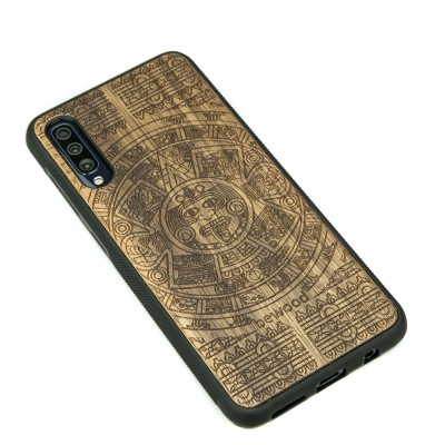 Samsung Galaxy A70 Aztec Calendar Limba Wood Case