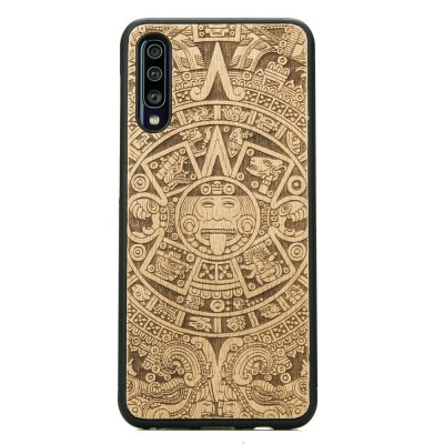 Samsung Galaxy A70 Aztec Calendar Anigre Wood Case