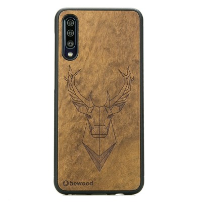 Samsung Galaxy A70 Deer Imbuia Wood Case