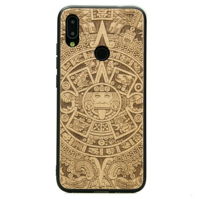 Xiaomi Redmi Note 7 Aztec Calendar Anigre Wood Case