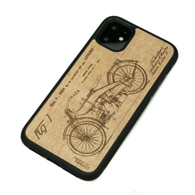 iPhone 11 Harley Patent Anigre Wood Case