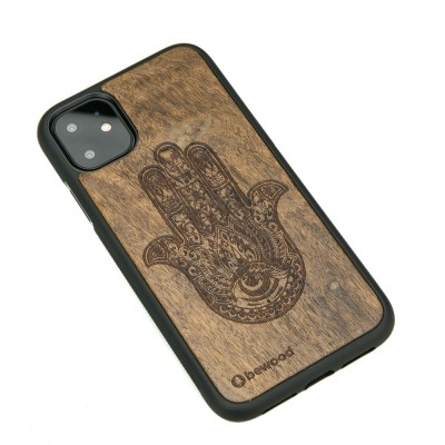 iPhone 11 Hamsa Imbuia Wood Case