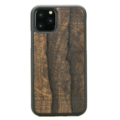 iPhone 11 PRO Aztec Calendar Ziricote Wood Case