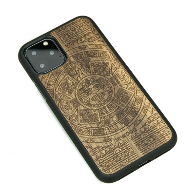 iPhone 11 PRO Aztec Calendar Limba Wood Case
