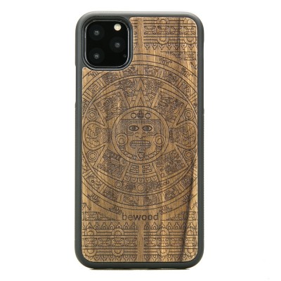 iPhone 11 PRO MAX Aztec Calendar Limba Wood Case