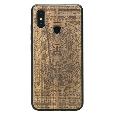 Xiaomi Mi 8 Aztec Calendar Limba Wood Case