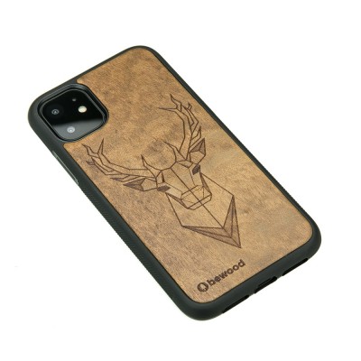iPhone 11 Deer Imbuia Wood Case