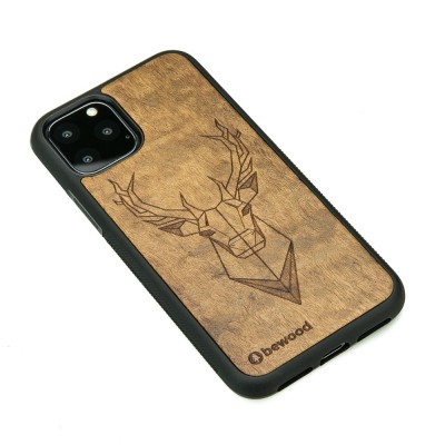 iPhone 11 PRO Deer Imbuia Wood Case