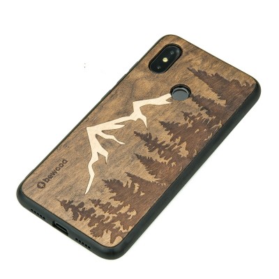 Xiaomi Mi 8 Mountains Imbuia Wood Case
