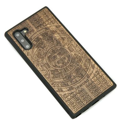 Samsung Galaxy Note 10 Aztec Calendar Frake Wood Case