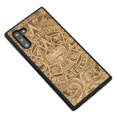 Samsung Galaxy Note 10 Aztec Calendar Anigre Wood Case