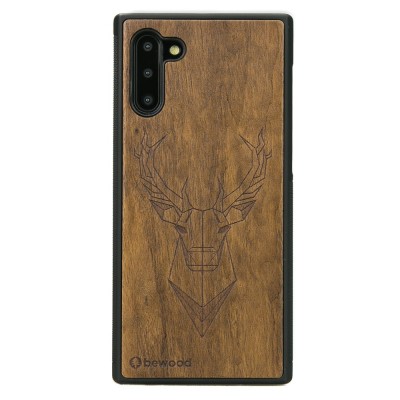 Samsung Galaxy Note 10 Deer Imbuia Wood Case