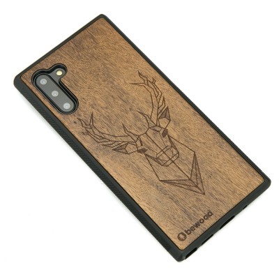 Samsung Galaxy Note 10 Deer Imbuia Wood Case