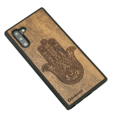 Samsung Galaxy Note 10 Hamsa Imbuia Wood Case