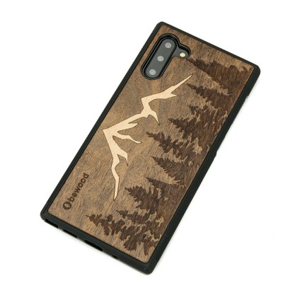 Samsung Galaxy Note 10 Mountains Imbuia Wood Case